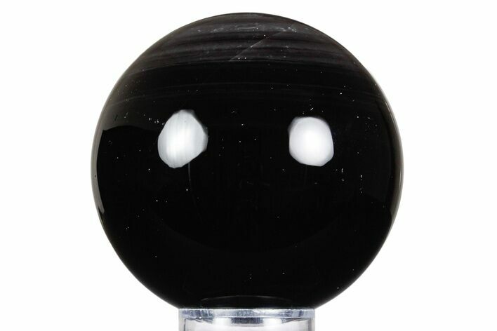 Polished Black Obsidian Sphere #359200